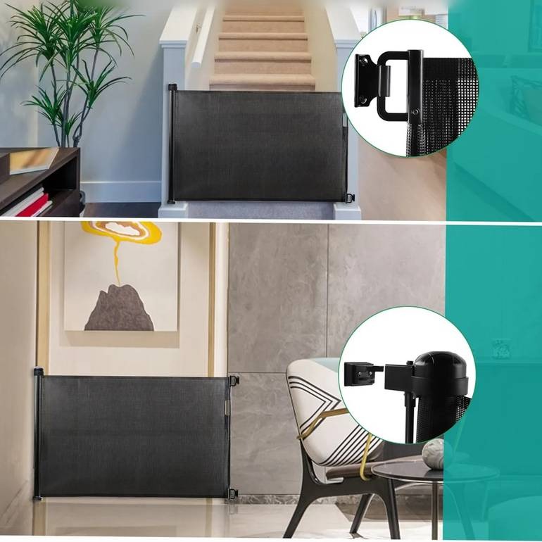 حاجز درج للاطفال شبكي للباب او الدرج مقاس 86x150