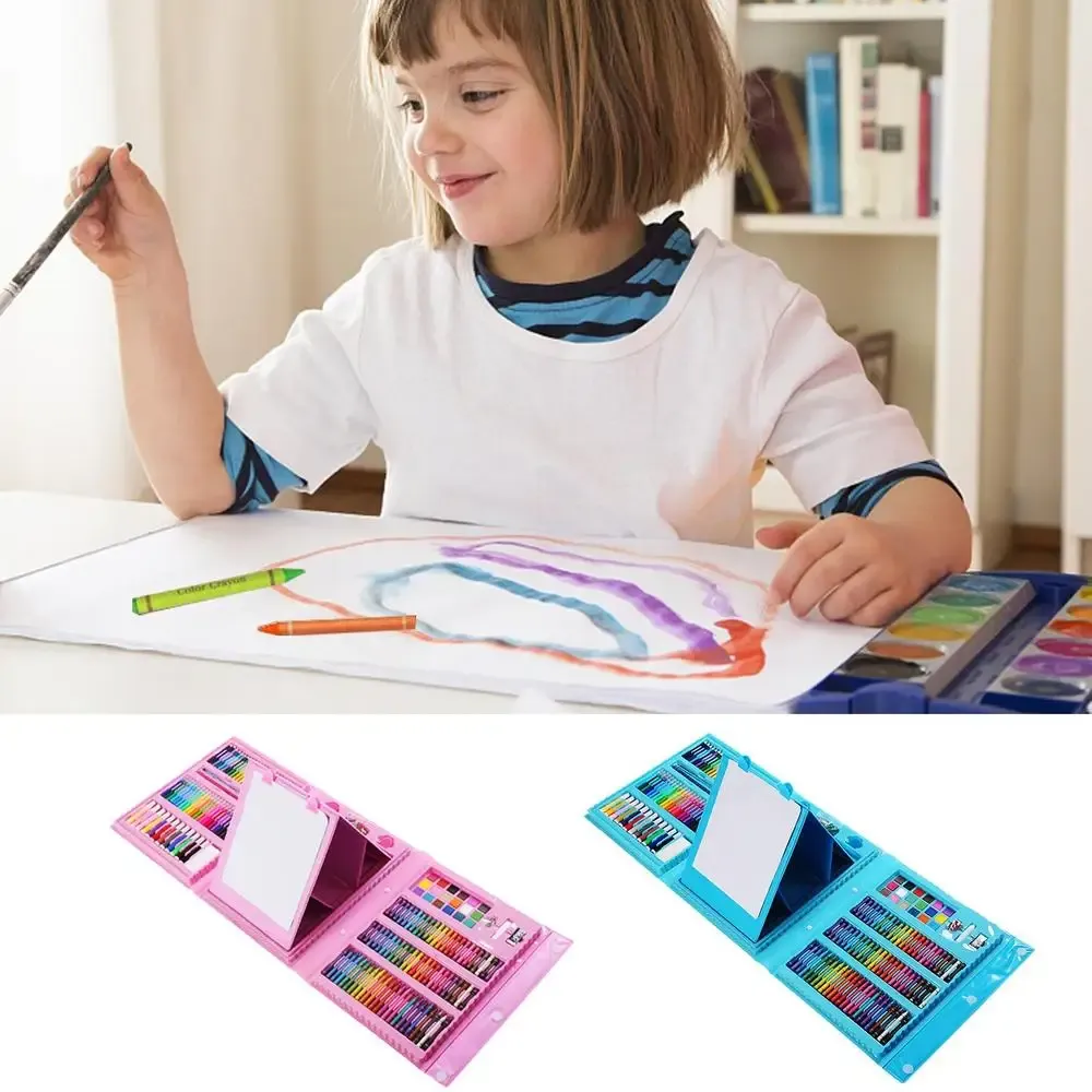 مجموعة أدوات الرسم للأطفال 208 قطعة