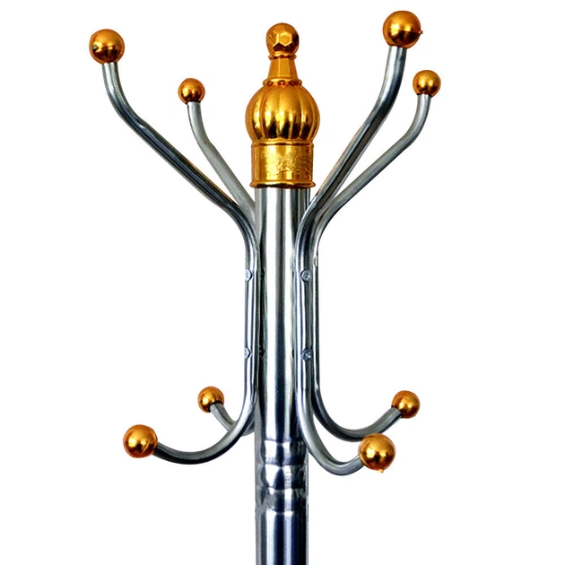 علاقة معاطف ذهبية مزودة بخطافات