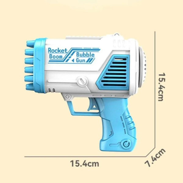 صانع فقاعات مسدس فقاعات شحن 64 فتحة للأطفال