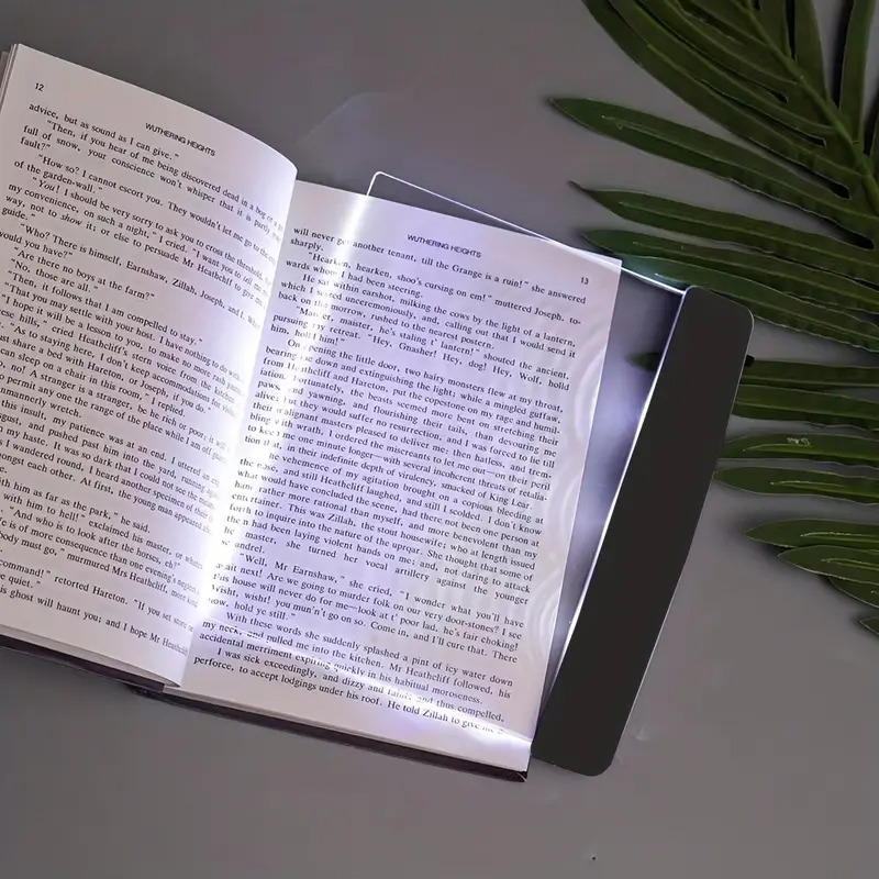 مصباح قراءة مسطح LED، قراءة الليل، قراءة الكتب في الليل