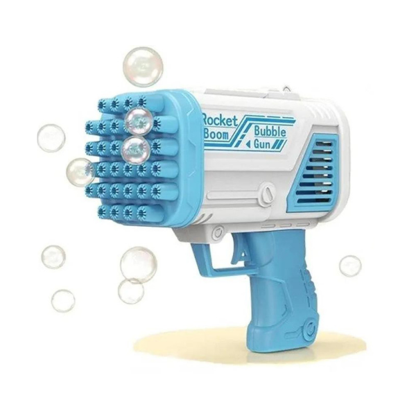صانع فقاعات مسدس فقاعات شحن 64 فتحة للأطفال