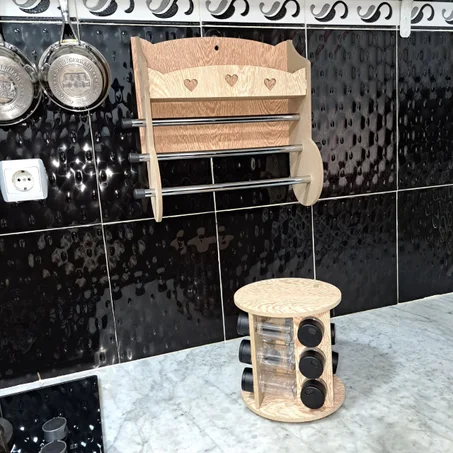 Porte rouleau + Porte-épices