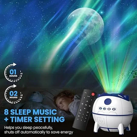 جهاز عرض جالاكسي مزود بسماعة بلوتوث