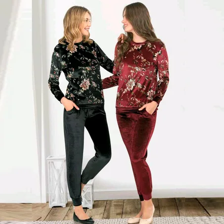 Ensemble de pyjama 2 pieces Fleuri