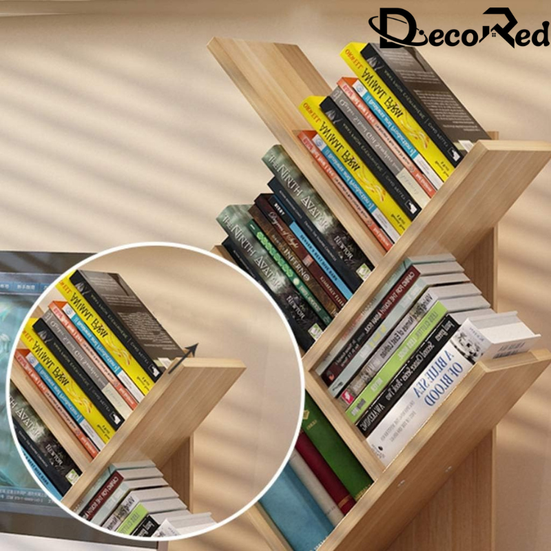 Étagère en bois élégante pour bureau ou maison, parfaite pour les bureaux professionnels et les espaces de travail.