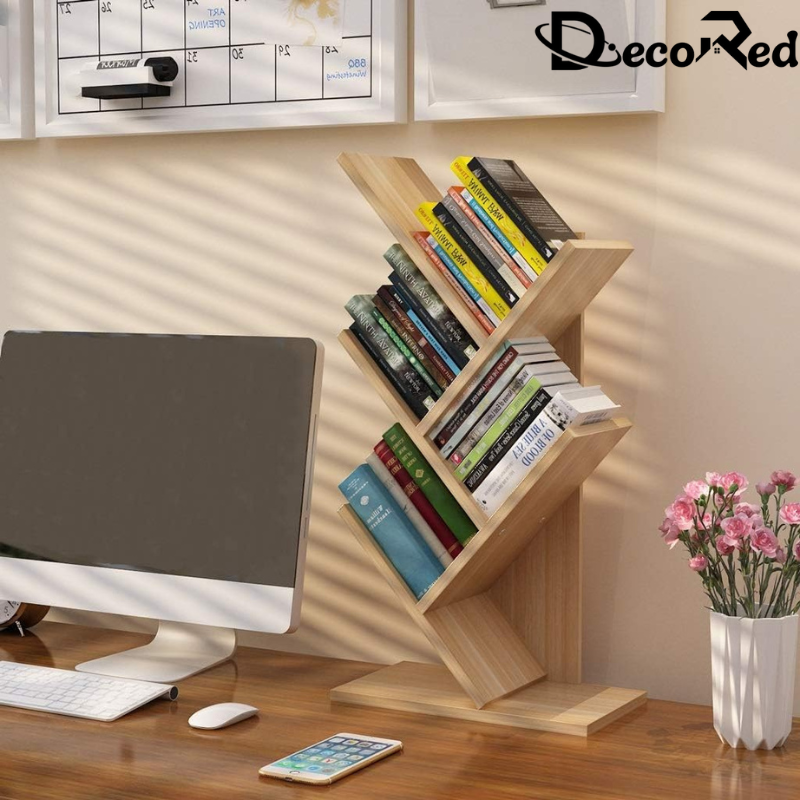 Étagère en bois élégante pour bureau ou maison, parfaite pour les bureaux professionnels et les espaces de travail.