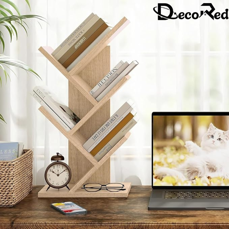 Étagère en bois élégante pour bureau ou maison, parfaite pour les bureaux professionnels et les espaces de travail.