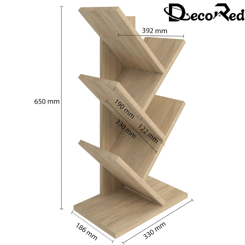 Étagère en bois élégante pour bureau ou maison, parfaite pour les bureaux professionnels et les espaces de travail.