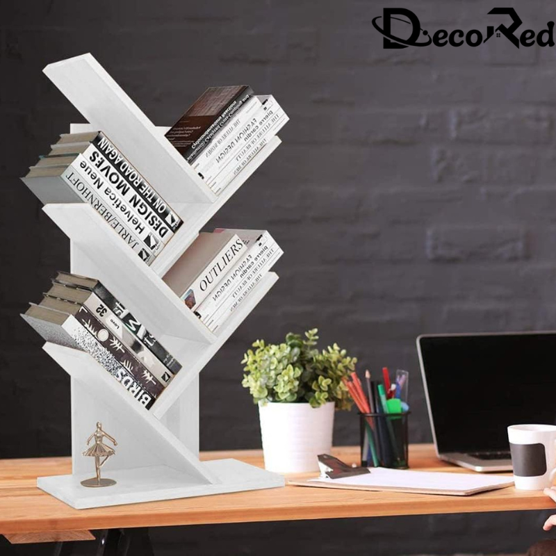 Étagère en bois élégante pour bureau ou maison, parfaite pour les bureaux professionnels et les espaces de travail.