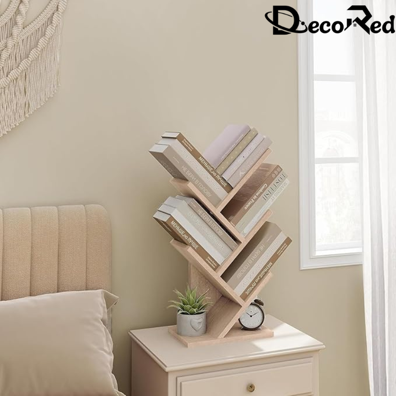 Étagère en bois élégante pour bureau ou maison, parfaite pour les bureaux professionnels et les espaces de travail.