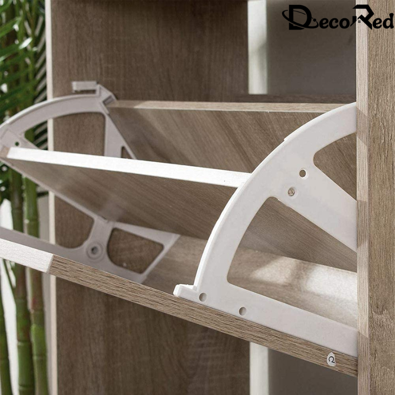 خزانة أحذية خشبية بطابقين بلون السنديان سونوما