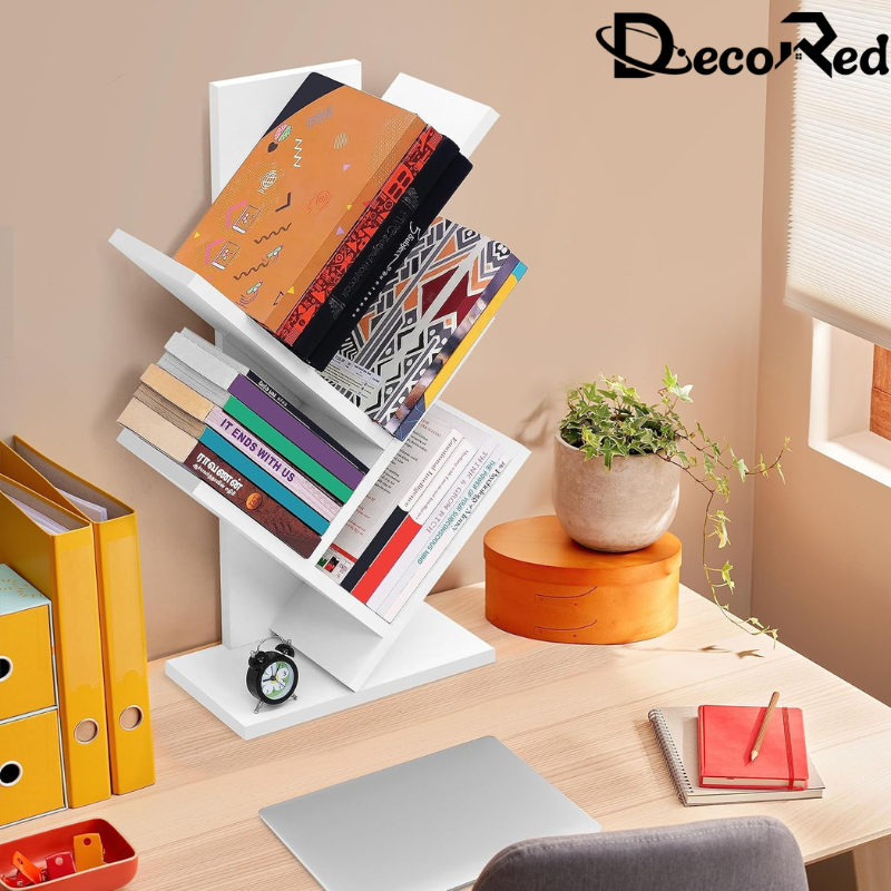 Étagère en bois élégante pour bureau ou maison, parfaite pour les bureaux professionnels et les espaces de travail.