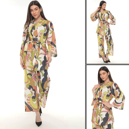 Ensemble Kimono Élégant : Style décontracté avec une touche exotique 🌸