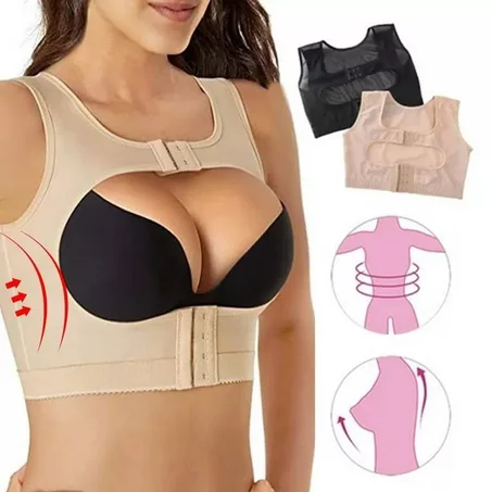 Corset gainant pour femme - Soutien du dos - Correcteur de posture sous les vêtements