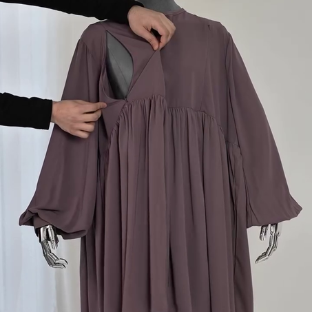 طقم صافية – راحة وحشمة مع تصميم خاص بالرضاعة