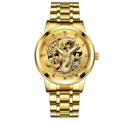 ساعة التنين الذهبية