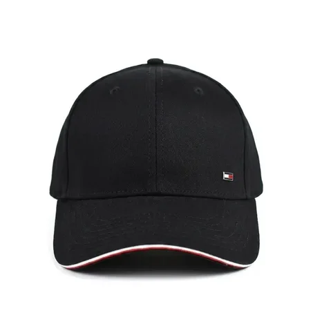 Casquette Tommy Hilfiger Noire – Liseré Rouge & Blanc | Qualité Premium