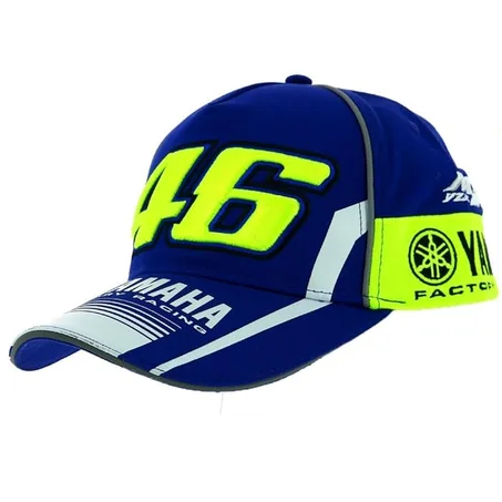 VR46 Valentino Rossi M1 Yamaha Racing Team Moto GP 2017 Men's Cap blue one size