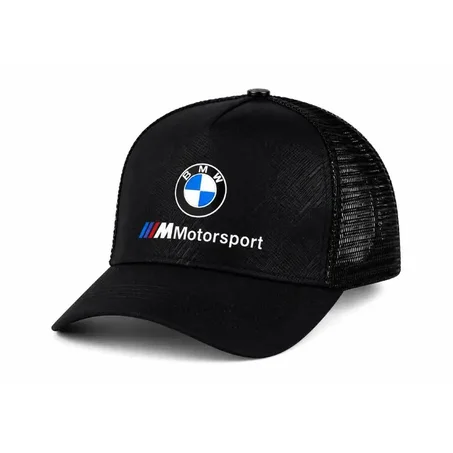 Casquette BMW M Trucker Noire – Ajustable