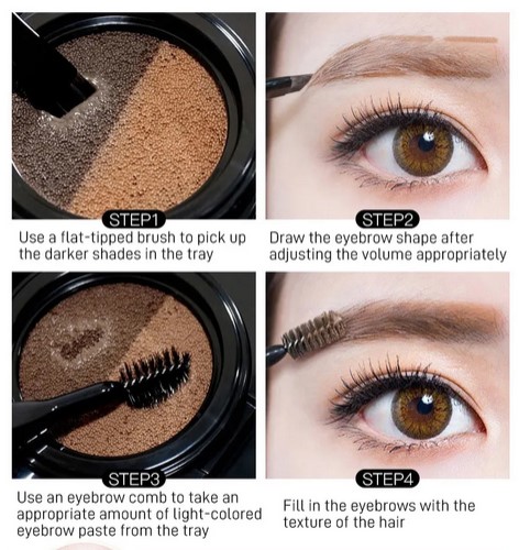 بودرة الحاجب ثنائية اللون