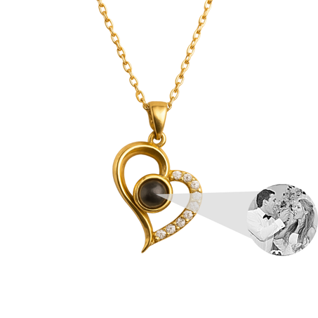 قلادة القلب الالماسية