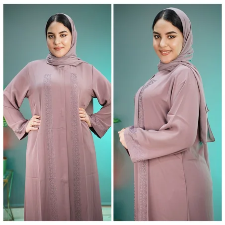 عباية بالفولار إماراتية توب كريب مستورد