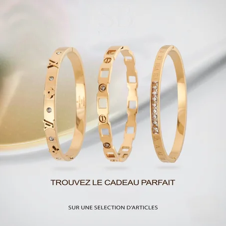 3 Bracelet en Acier inoxydable