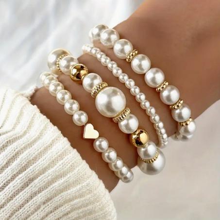 4pcs Bracelet de Perles