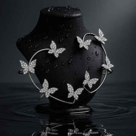 🦋 حلقات الفراشة – أناقة ناعمة تسرق الأنظار ✨