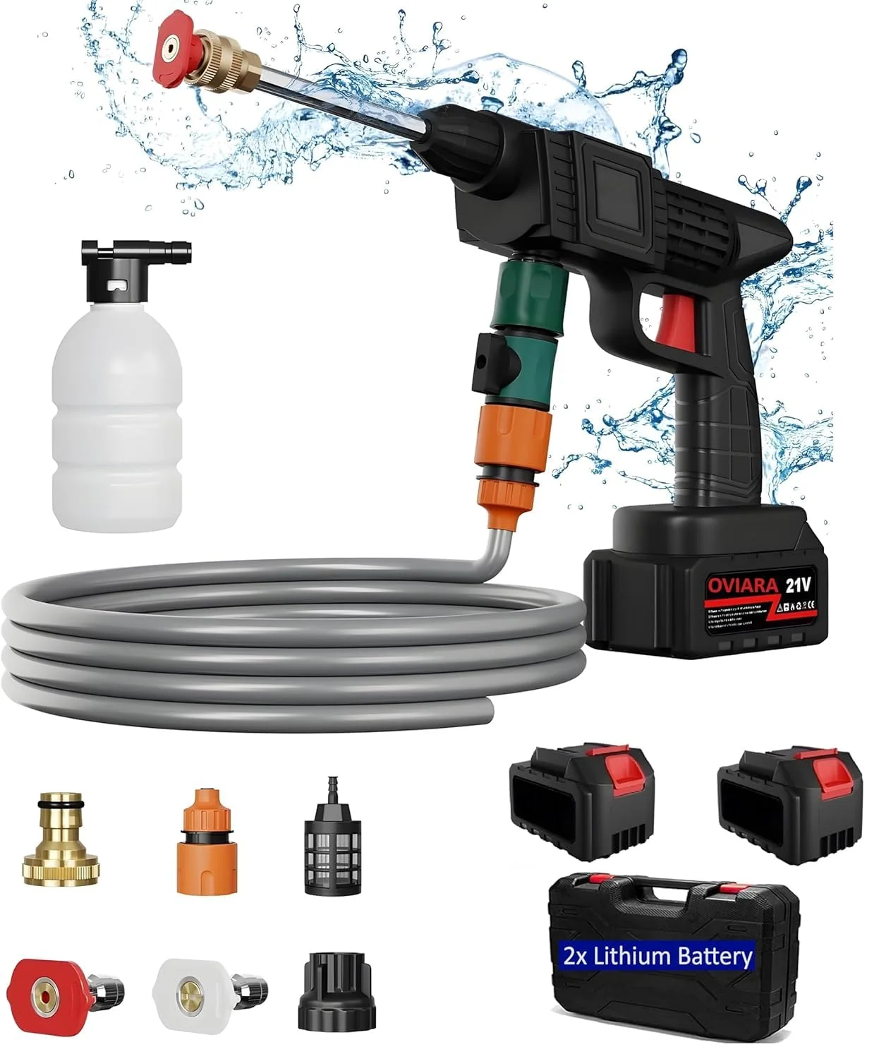 مضخة غسيل السيارة ببطارية مزدوجة | Dual Battery Car Washer Pump