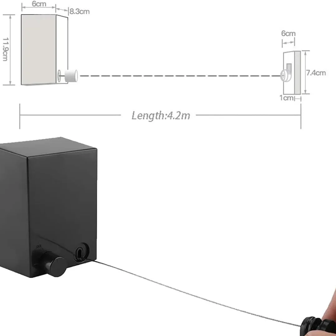 حبل الغسيل القابل للسحب وغير المرئي