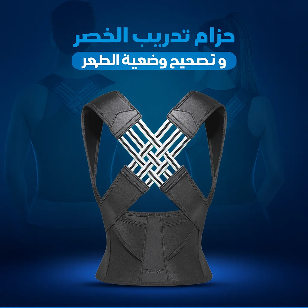حزام تصحيح الوضعية وتخفيف الألم - Posture correction and pain relief belt