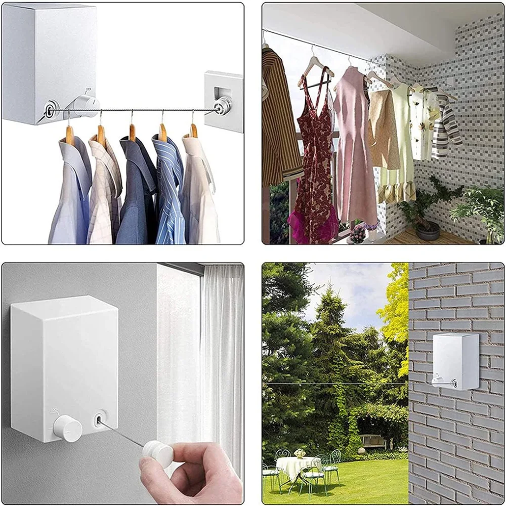 حبل الغسيل القابل للسحب وغير المرئي