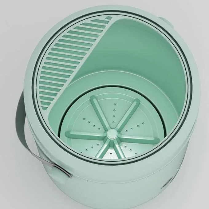 غسالة كهربائية صغيرة الحجم ، لغسل الجوارب الملابس الداخلية ، سهل الاستخدام وسريع ، 5 لتر ، شاحن