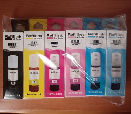 Encre Epson 108 compatible pour L8050