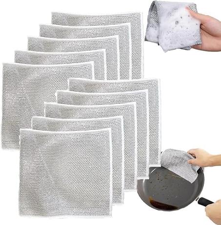 عرض 10 قطع فوطة صحون سلكية غير خادشة