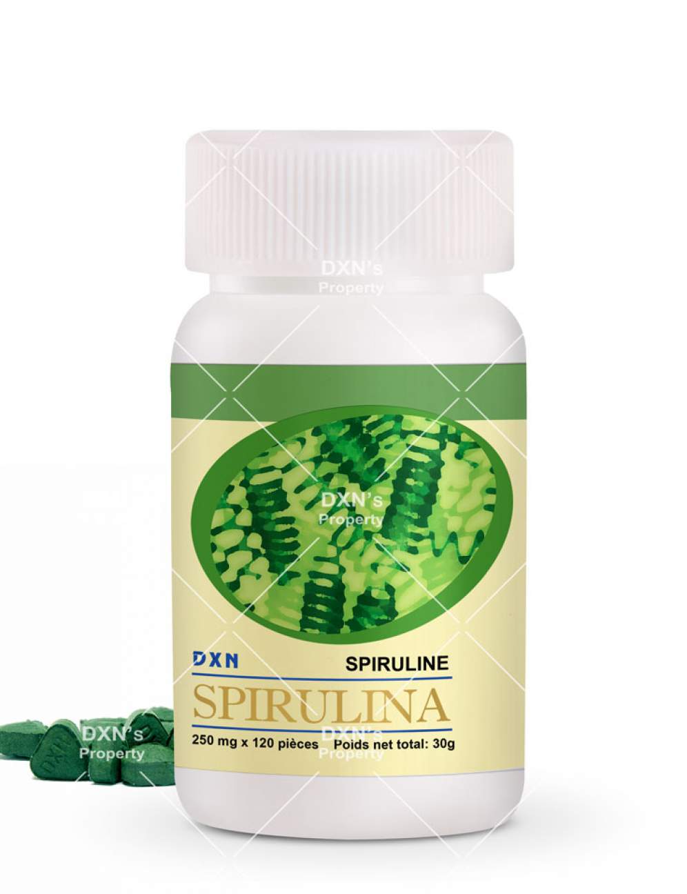 Algues asperlines طحالب الاسبايرولينا 120 حبة