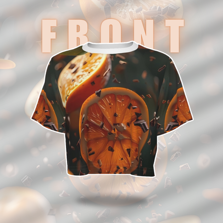 🍊 Zesty Citrus Crop Top 🍫