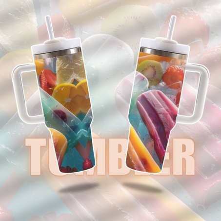 🍹 Chill & Colorful Tumbler ❄️