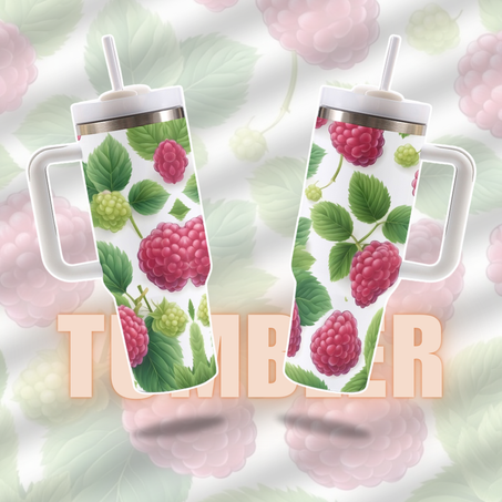 🍓 Berry Bliss Tumbler Cup 🌿☕