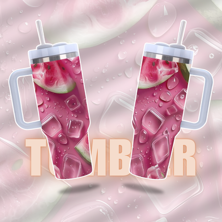 Refreshing Watermelon Ice Tumbler 🍉❄️