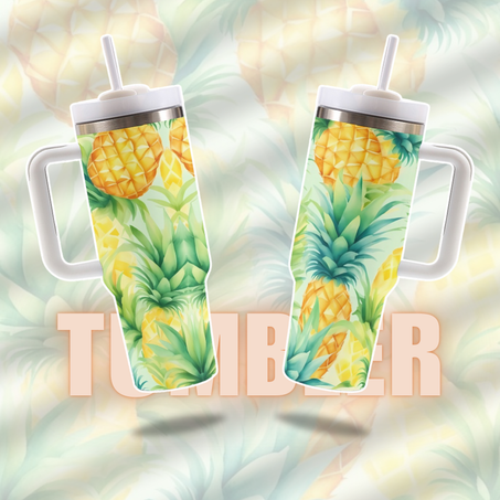 🍍 Tropical Pineapple Tumbler Cup 🍹✨