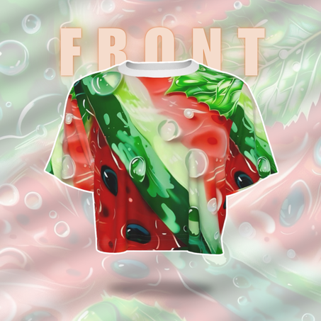 🍉 Juicy Watermelon Crop Top 🍃✨