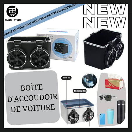 boîte d'accoudoir de voiture