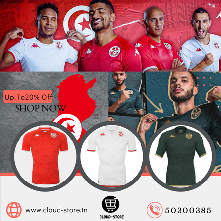 t-shirt équipe nationale Tunisie