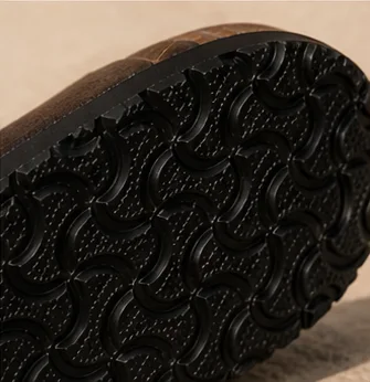 Double Boucle  Daim Marron