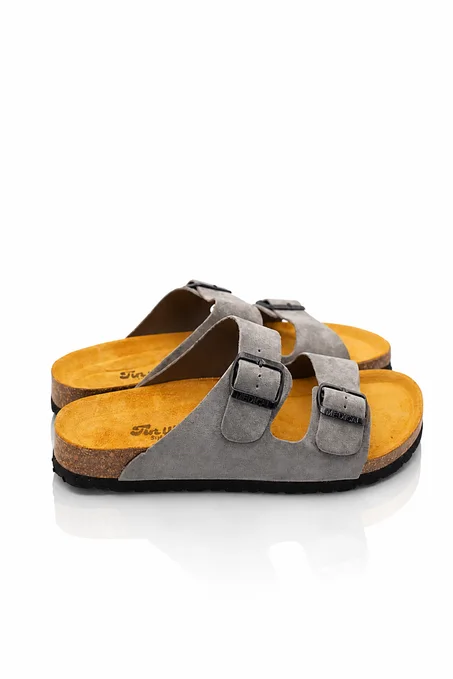 Double Boucle Daim Gris