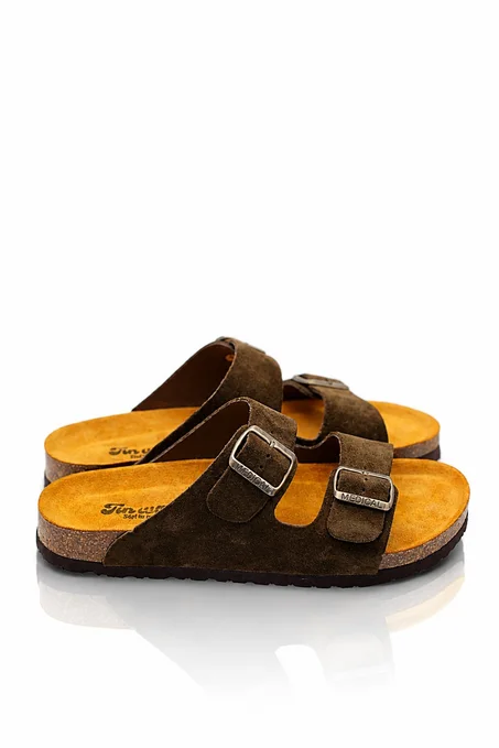 Double Boucle  Daim Marron
