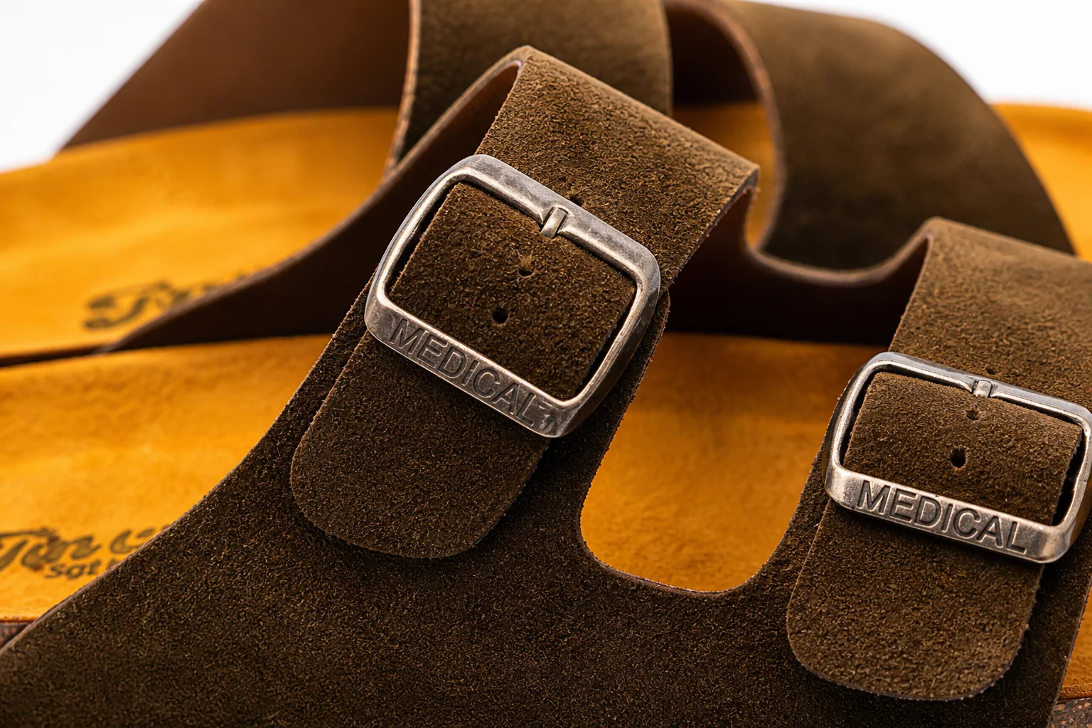 Double Boucle  Daim Marron